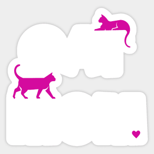 Cute Cat Mom Sticker